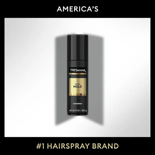 Vista 7 de TRESemmé Laca para el cabello de viaje, sujeción extra, paquete de 6 – Spray hidratante para el cabello, antihumedad, productos para el cabello