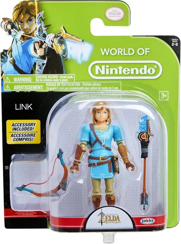 Vista 6 de Figura de acción Link de Mundo Nintendo Breath of the Wild, 4 pulgadas