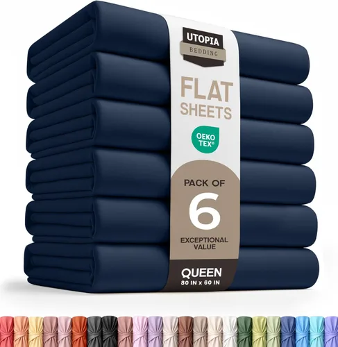 Vista 57 de Utopia Bedding Sábana encimera – Tela de microfibra cepillada suave – Sábana superior resistente al encogimiento y a la decoloración – Fácil cuidado