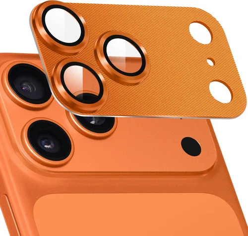 Vista 11 de Suoman Para iPhone 17 Pro Protector De Lente De Cámara, Protector De Pantalla De Lente De Cámara De Vidrio Templado De Metal De Metal De Diseño Todo