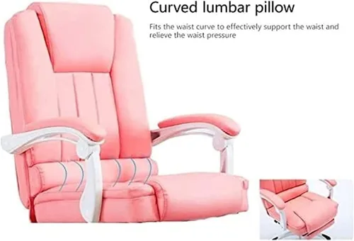 Vista 4 de Modernas sillas de escritorio ejecutivas, silla de oficina, silla ergonómica para computadora, silla de oficina de cuero, silla de juego, respaldo