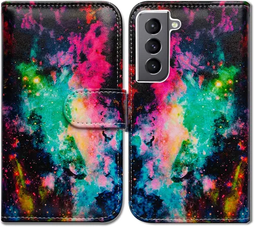 Vista 20 de Bcov Funda para Galaxy S22 Plus, funda de piel con tapa y soporte para tarjeta y soporte para Samsung Galaxy S22 Plus 5G / S22+