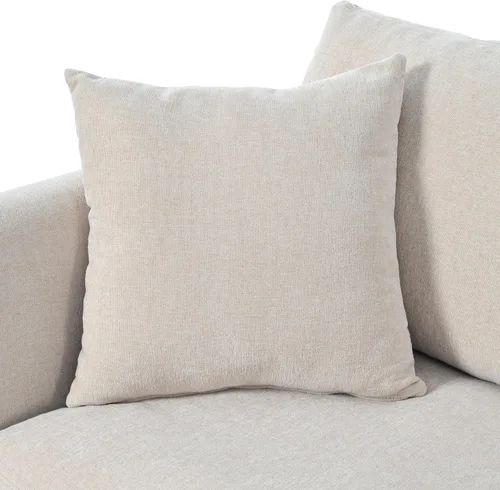 Vista 216 de Sofá modular de felpilla con tapicería en forma de L, sofá modular de 4 asientos con otomana extraíble y 5 almohadas para sala de estar, apartamento