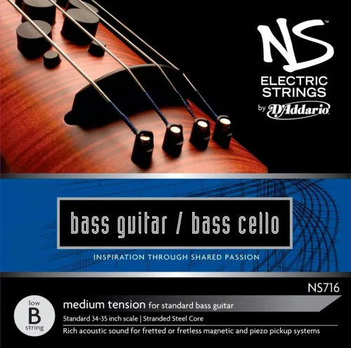 Vista 3 de D'Addario Violonchelo A para bajo eléctrico Ns (NS713)