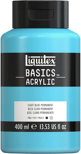 Vista 17 de Liquitex BASICS Pintura Acrílica, Tubo de 250ml (8.5 oz), Azul Ftalocianina