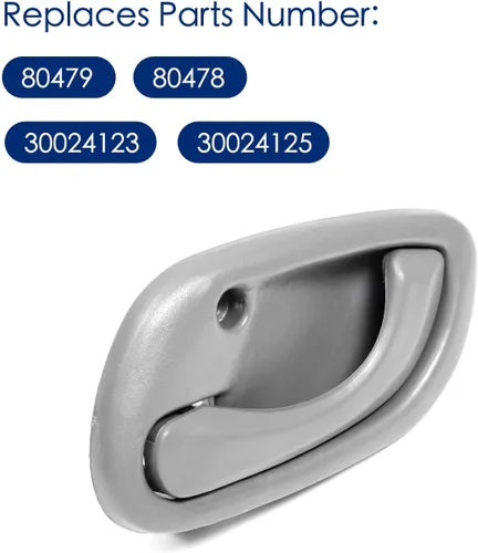 Vista 5 de 4 piezas de manijas interiores para puertas para Chevy Tracker 1999 2000 2001 2002 2003 2004, Suzuki Vitara 99-05 Suzuki Grand Vitara 95-02 Suzuki