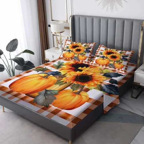 Vista 18 de Sábanas de aguacate tamaño individual – Sábanas kawaii, microfibra suave y bolsillo profundo, sábanas y fundas de almohada estampadas sin arrugas, 3