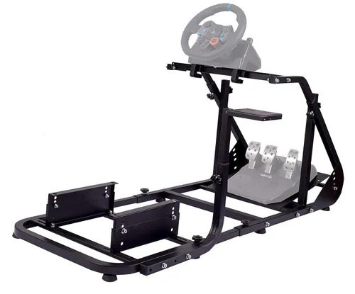 Vista 7 de Minneer Racing Simulator Cockpit for G25 G27 G29 G920,Driving Simulator Seat, Racing Steering Wheel Stand with Capacity 220LBS Without Wheel and
