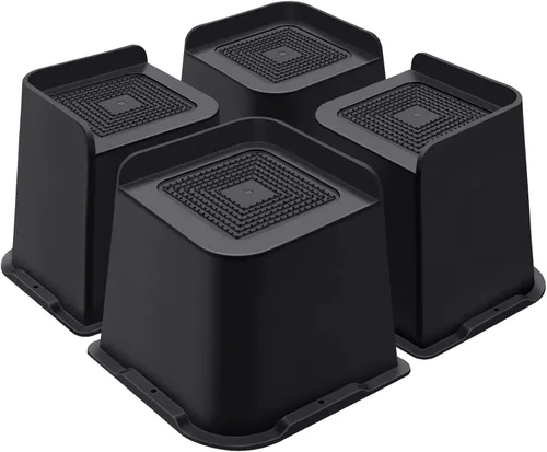 Vista 41 de ANNKUT Elevadores de cama de 1 pulgada resistentes, elevadores de muebles para cama, escritorio, mesa, sofá, sofá, elevadores de cama de gran