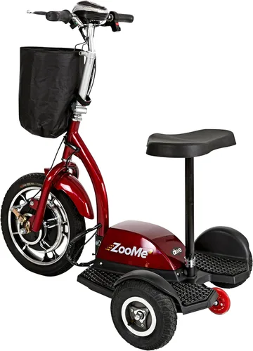 Vista 3 de Drive Medical ZOOME3 - Patinete de movilidad recreativa, color rojo