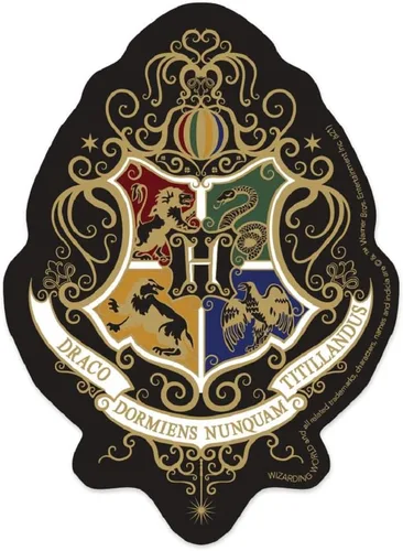 Vista 4 de Paper House Productions Harry Potter Floral Hogwarts Crest Troquelado 3" Vinilo Adhesivo