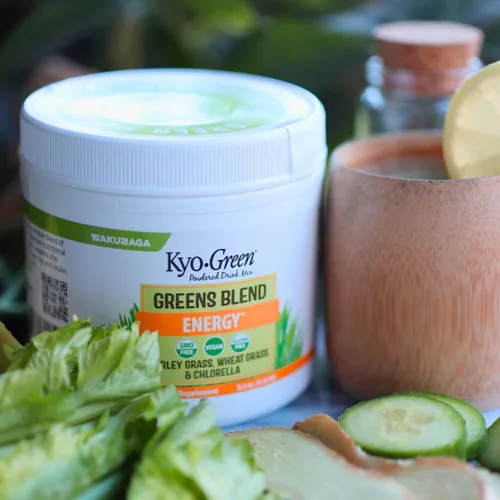 Vista 2 de Kyolic, mezcla en polvo para bebida energética Kyo-Green, 700-50, Polvo, 1, 1