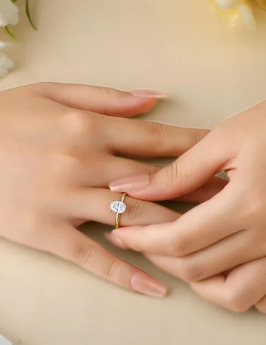 Vista 4 de Elspeth 925 Sterling Silver Engagement Ring for Women OvalRadiantPearPrincessRoundCut Cubic Zirconia Promise Ring Size 4-10