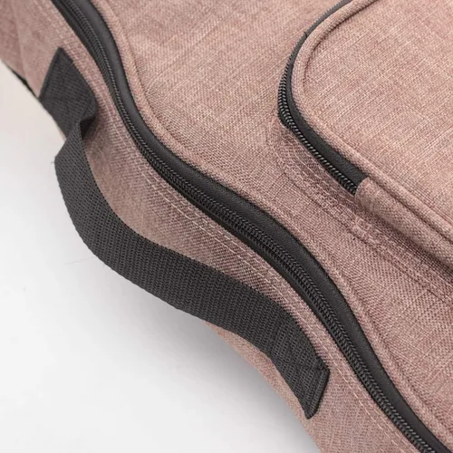 Vista 4 de Funda para ukelele simple de lino, esponja de 0.394 in, portátil, impermeable, bolsa para ukeleles, bolsa de concierto Uke con bolsillo
