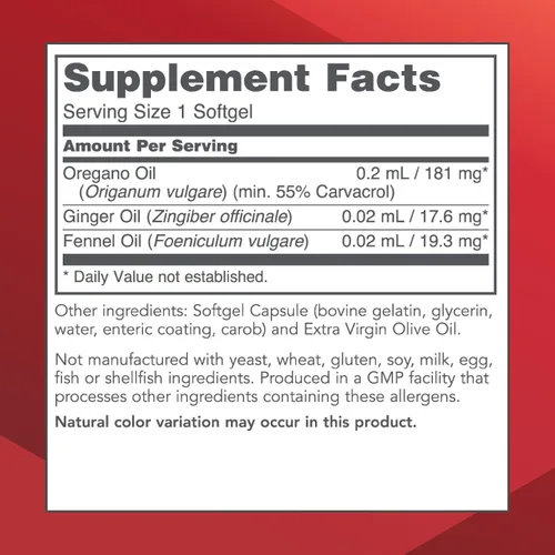 Vista 2 de PROTOCOL FOR LIFE BALANCE Aceite de orégano 0.0 fl oz - para soporte intestinal - mínimo 55% Carvacrol - con aceite de jengibre e hinojo - Sin