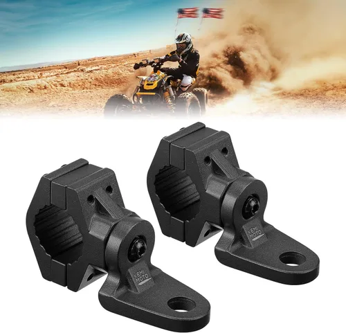 Vista 10 de KEMIMOTO Soporte de látigo para ATV, soportes de luz de bandera de alta resistencia para riel de manillar de 2.22 cm/2.54 cm/2.86 cm, soporte