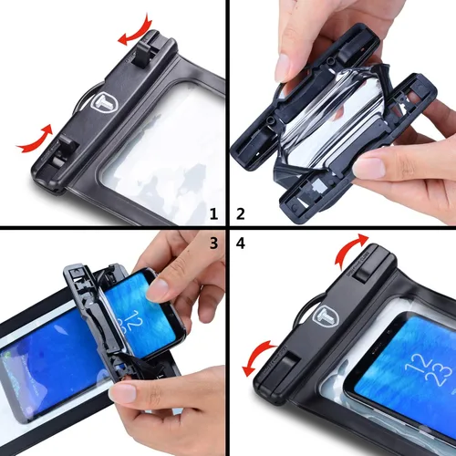 Vista 7 de Funda flotante impermeable para teléfono con cordón y brazalete para bolsa seca para Motorola Moto G Power G Stylus G Play E E6 One 5G G7 Power G7