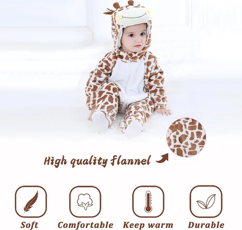 Vista 5 de Tonwhar - Mameluco disfraz para bebé de 0 a 3 años, diseño de animales y dibujos animados.