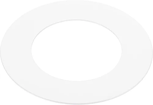 Vista 16 de PATIKIL Anillo de luz OD de 1.6 pulgadas de identificación de 2.8 pulgadas, anillo blanco Goof para cubierta de luz circular mate para techo