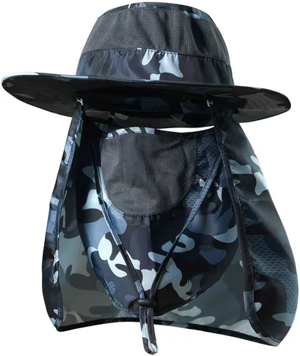 Vista 8 de KOOLSOLY Sombrero de pesca, gorra solar con protección solar UPF 50+ y solapa para el cuello, para hombre y mujer