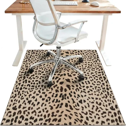 Vista 10 de Tapete para silla de oficina de 30 x 48 pulgadas para suelo de baldosas de madera dura, protector de alfombra debajo del escritorio para silla