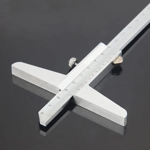 Vista 2 de Utoolmart Medidor de profundidad Vernier Caliper 5.906 in X 0.001 in, herramienta de medición de acero al carbono de precisión 1 unids