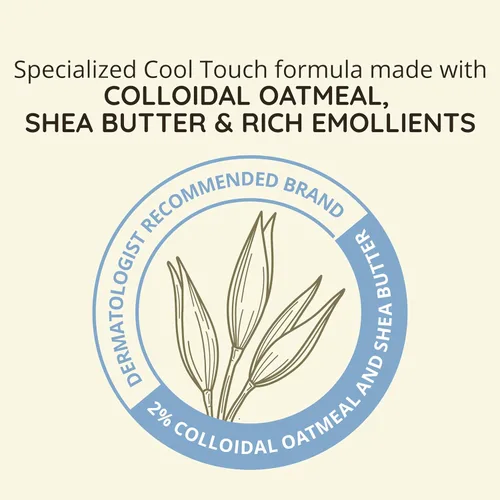 Vista 6 de Aveeno Crema en gel para tratamiento de alivio de rescate de terapia de eccema, protector de piel de avena coloidal, fórmula que alivia y enfría