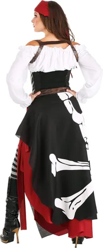 Vista 7 de Plus Size Women's Pirate Costume Jolly Roger Flag Pirate