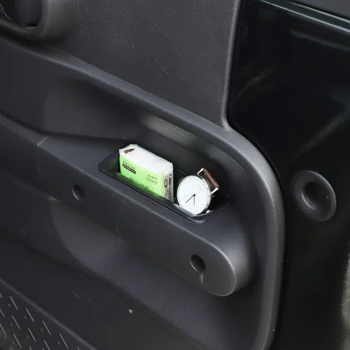 Vista 6 de JeCar Organizador de bandeja de almacenamiento para manija de puerta para Jeep Wrangler JK JKU 2007-2010