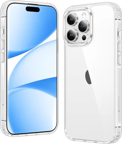 Vista 377 de FNTCASE para iPhone Air Case Clear: Fundas magnéticas para teléfono con protector de pantalla a prueba de caídas, compatibles con Magsafe, delgadas