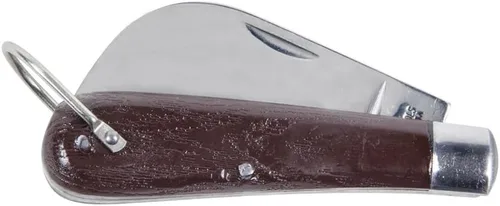 Vista 3 de Klein Tools Cuchillo de bolsillo 1550-4, cuchillo de electricistas con hoja de corte Hawkbill de 3 pulgadas de acero al carbono