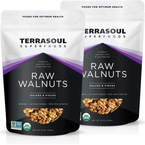 Nueces crudas orgánicas de Terrasoul Superfoods