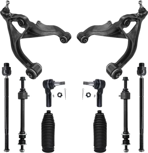 Vista 123 de Detroit Axle - Kit de suspensión delantera de 10 piezas para Ford Freestar Mercury Monterey 04-07, 2 brazos de control inferiores con rótula 4