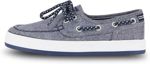 Vista 4 de Nautica Spinnaker - Mocasines casuales para niños con 2 ojos de encaje (niño pequeñoniño grande)