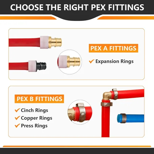 Vista 7 de Paquete de 2 accesorios HeSun PEX-A, codo de expansión de rosca NPT macho de 3/4 pulgadas PEX-A x 3/4 pulgadas, ASTM F1960098-2)