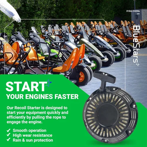Vista 7 de BlueStars 212 Ct200u Arrancador de retroceso de arranque – Compatible con Predator 212 196cc 212cc 224cc 6.5HP 7HP OHV Engine Coleman CT200U BT200X