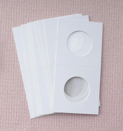 Vista 4 de SOWAKA 60 piezas de soporte para monedas de cartón de 6 tamaños surtidos para monedas, envoltorios de cartón, protector de almacenamiento