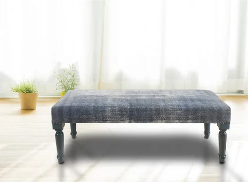 Vista 37 de LR Home Banco Abilene, 47 pulgadas de largo x 16 pulgadas de profundidad x 18 pulgadas de ancho, crema/gris