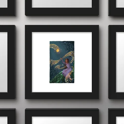 Vista 2 de Trends International Gallery Pops Disney Wish - Wish Come True Panel #2 - Póster de pared, 12.00 x 12.00 pulgadas, versión de marco negro