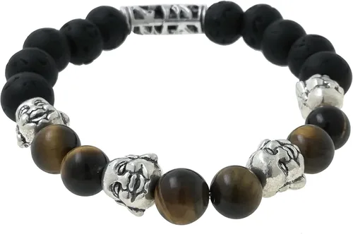 Vista 9 de RUBYCA Buddha cuentas sueltas de metal antiguo estilo tibetano espaciador para hacer joyas, pulseras, collares, manualidades