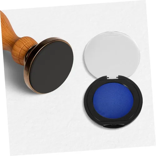 Vista 6 de OSALADI Fingerprint Ink Pad Quick Drying Erasable Thumbprint Pad for Secure Identification and Notary Use Black Base for Financial Documentation and