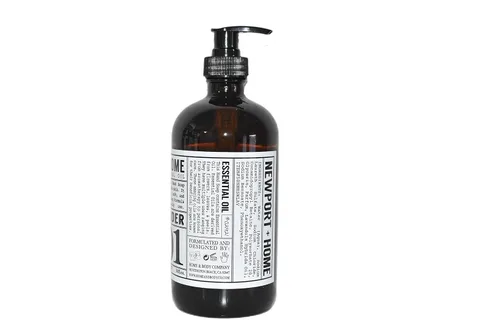 Vista 2 de Newport Home and Body Co Jabón de manos, lavanda salvaje, botella de vidrio de 16 onzas líquidas