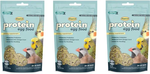 Higgins Protein Egg Food, 5 onzas, para todos los pájaros (paquete de 3 – 5 onzas)