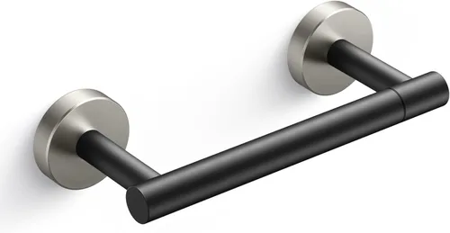 Vista 8 de FORIOUS Toilet Paper Holder Wall Mount, Stainless Steel Rustproof Double Post Pivoting Tissue Roll Holder for Bathroom, Commercial Toilet Paper