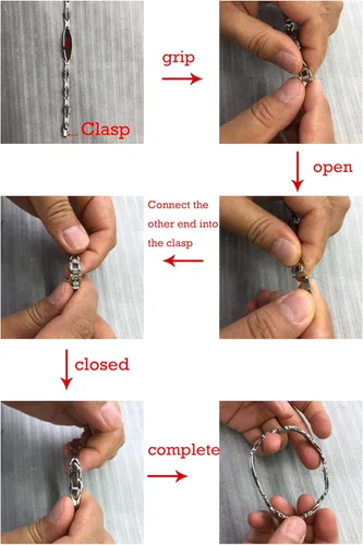 Vista 8 de Pulseras de alerta médica de corazón para mujeres pulseras médicas con grabado personalizable gratuito