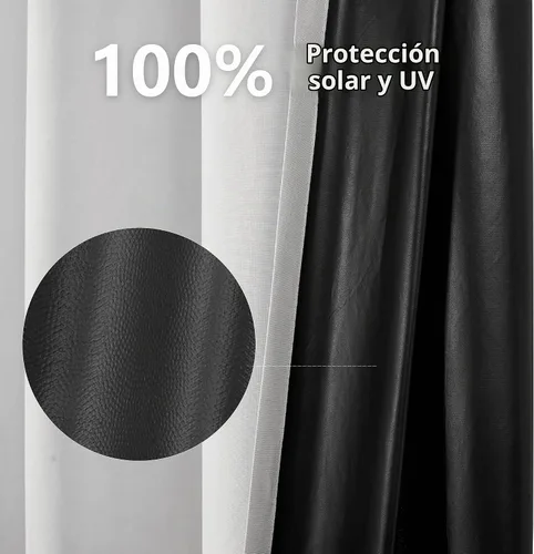 Vista 4 de YC WINRRARII Cortinas 100% opacas con ojales para dormitorio de 84 pulgadas de largo, juego de 2 paneles de cortinas de bloqueo, tratamientos