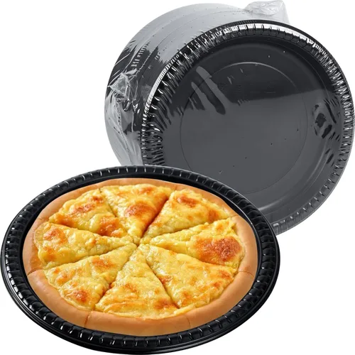 Platos de fiesta sin BPA de 10 pulgadas, paquete de 150 unidades, envoltura retráctil, relleno de minerales, aptos para microondas, reutilizables y