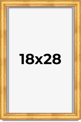Vista 301 de Caja de sombra de 5 x 5 pulgadas, marco de exhibición biselado de hoja dorada Madera maciza 1.75 pulgadas de profundidad 1.75 pulgadas