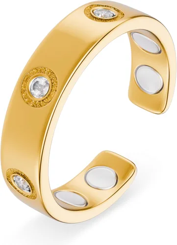 Vista 13 de MagnetRX Anillo magnético – Elegante anillo de acero inoxidable – Anillos magnéticos para hombre (Negro Tamaño: 6)