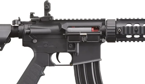 Vista 7 de Lancer Tactical Gen 2 SD M4 Polímero (Long Rail) - Rifle AEG de Piactinny con riel completo/semiautomático con 0.20g BBS, cargador y batería